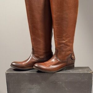 FRYE AND CO. Brown Leather Knee-High Boots